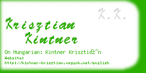 krisztian kintner business card
